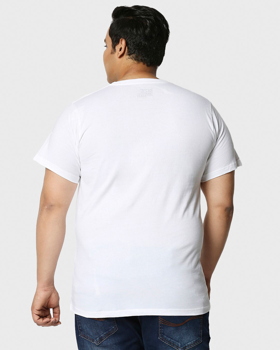 Men's White Martin Garrix Colorful Graphic Printed Plus Size T-shirt